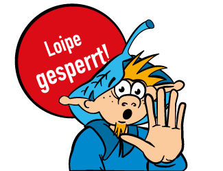 Loipe am Radweg R5 gesperrt