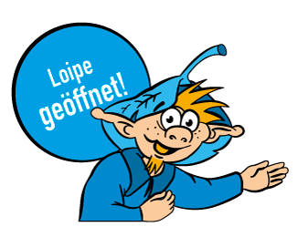 Loipe am Radweg R5 geöffnet